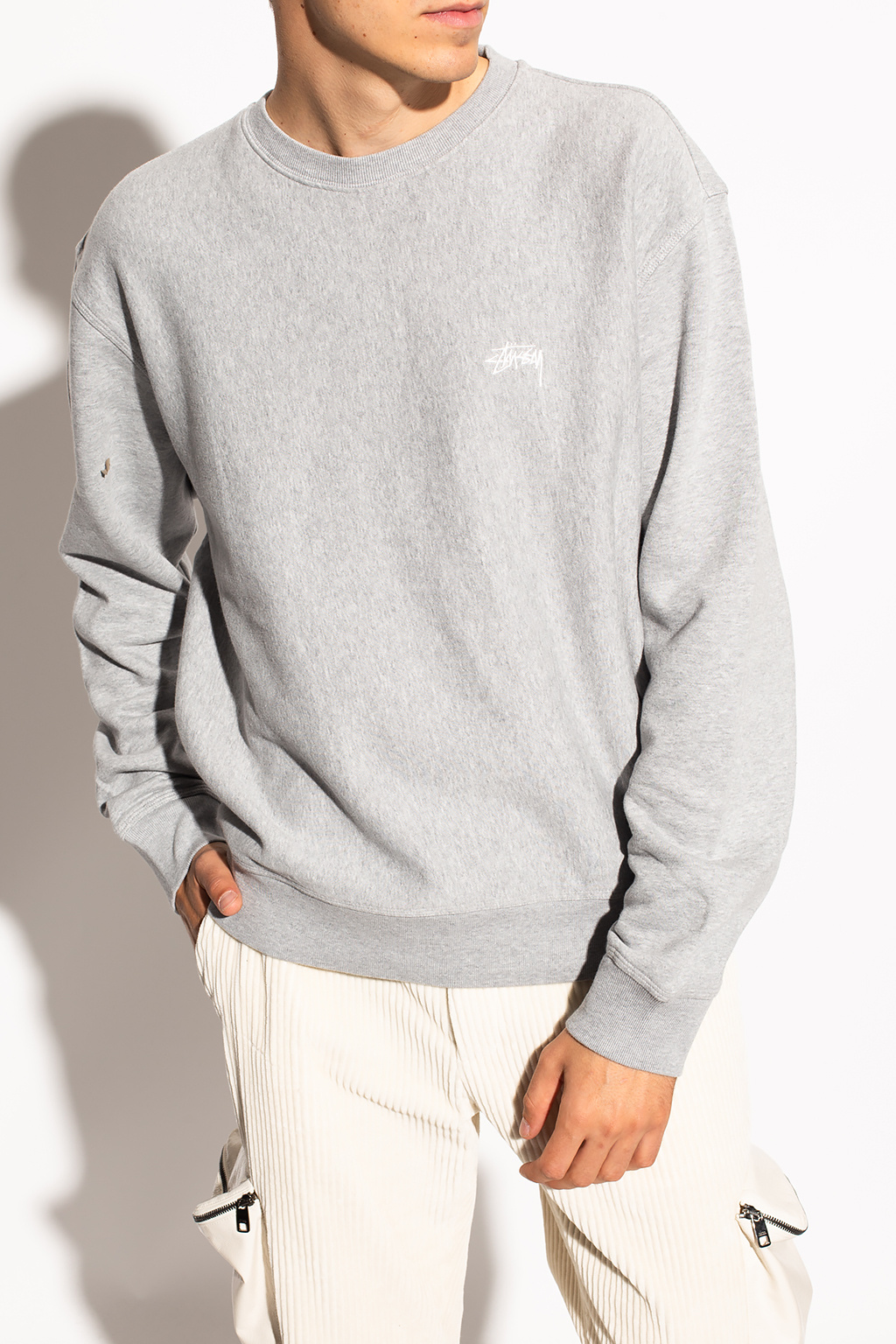 stussy grey sweatshirt